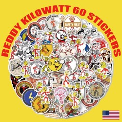(CC-SK) Lady Kowatt Stickers - 60 Pack [C5DHD]