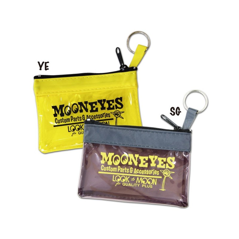 (G-BW-CW) MOON Key Ring Zippered Pouch [MG629]
