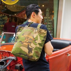 (G-BW-TB) MOONEYES Speed Shop Camouflage Tote Bag [MQF052GR]
