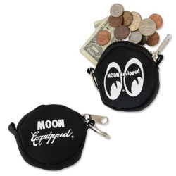 (G-BW-CW) MOON Equipped Round Coin Case [MQG093BK]