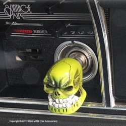 (CC-OT) Pilot Automotive Bully Green Skull Cigarette Lighter [IP1010]