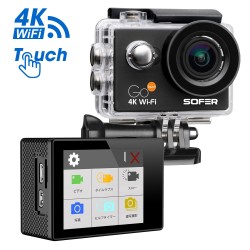 (CC-ELCA) SOFER 4K Wi-Fi Action Camera [‎‎GoTouch-BK-SF-JP]