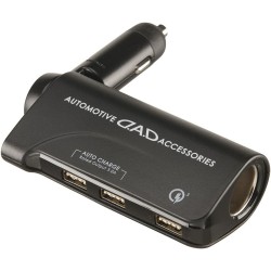 (CC-ELCP) D.A.D GARSON (ディー.エー.ディー) Quick Charge 3.0 & Auto Charge IC Built-In 3 USB Ports + Socket [HA457-01]