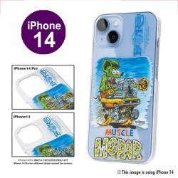(GG-PH) Rat Fink x MOON Muscle Mopar iPhone Pro 14 Hard Case [MG973]