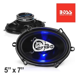 (C-AV-SP) BOSS Audio Systems LED Full Range 5” x 7” Car Stereo Speakers (Set of 2) [‎BE5768]