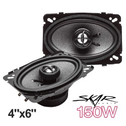 (C-AV-SP) Skar Audio RPX Series 4" x 6" 150 Watt Coaxial Car Speakers, Pair [RPX46]