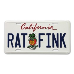 (CC-LP) Rat Fink California Plate [RAF382WH]