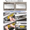 (CC-LF) Raised WARNING Security THEFT PREVENTION License Plate Frame [KG196]