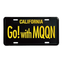 (CC-LP) MOONEYES “California+Go! with MOON ” Steel License Plates [MG081GMBK]