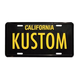 (CC-LP) MOONEYES “California+KUSTOM ” Steel License Plates [MG081KUBK]