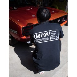 (G-AP-TSS) MOON CAUTION T-Shirt [TM567BK]