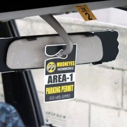 (CC-OR) MOONEYES Area-1 Parking Permit [MG464BK]
