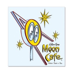 (CC-SK) MOON Cafe Neon Sticker [DM247]