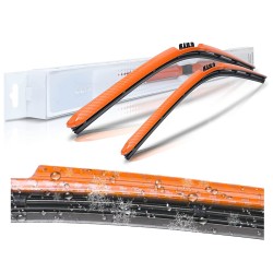 (CC-WB) AutoTex Clix Carbon Collection Wiper Blade, Orange [‎AutoTex-CCC-OR]