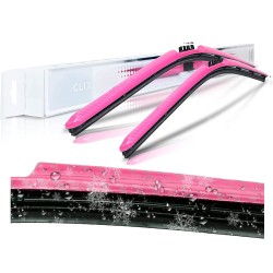 (CC-WB) AutoTex Clix Carbon Collection Wiper Blade, Pink [‎AutoTex-CCC-PK]