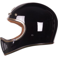 (MB-HM) ROYAL Cafe Racer Helmet, Gloss Black [M141-GB]
