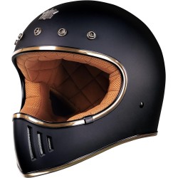 (MB-HM) ROYAL Cafe Racer Helmet, Matte Black [M141-MB]