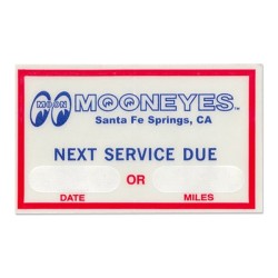 (CC-SK) MOON Next Service Due Sticker [DM225]