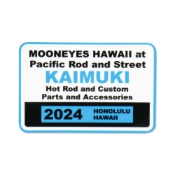 (CC-SK) MOONEYES HAWAII 2024 Parking Permit Window Sticker [DDPR04]