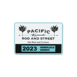 (CC-SK) Pacific Rod & Street Honolulu Hawaii Parking Permit Window Sticker [DDPR01]