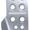 (CC-PE) MONSTER (モンスタースポーツ) SUZUKI JIMNY (JB74W) Driving Pedal Cover Silver Anodized [849520-5500M]