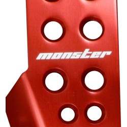 (CC-PE) MONSTER (モンスタースポーツ) SUZUKI JIMNY (JB74W) Driving Pedal Cover Red Anodized [849520-5500M]