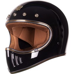 (MB-HM) ROYAL Cafe Racer Helmet, Gloss Black [M141-GB]
